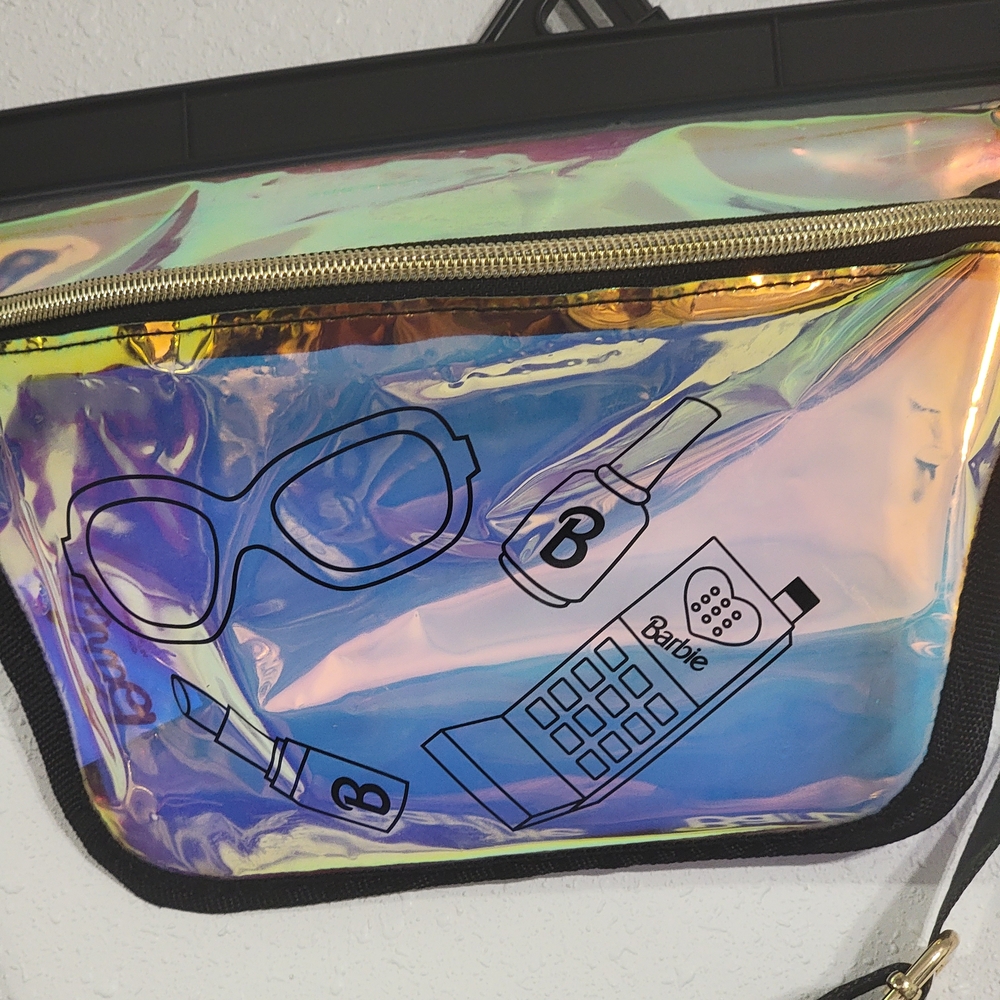 Barbie Holographic Fanny Pack with Black Strap - Picture 3 of 6